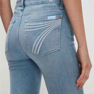 7 For All Mankind Dojo In Ideal Light Blue Denim